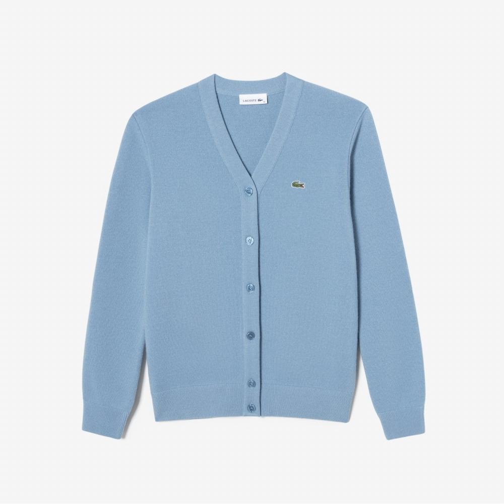 

Женский шерстяной кардиган LACOSTE Basic с V-образным вырезом AF189E53N HBP