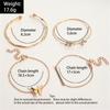 Vintage Gold Color Cuff Bracelet Set of 4 Stainless Steel Butterfly Bracelet Combination Fashion Elegant Bracelet Jewelry Gifts