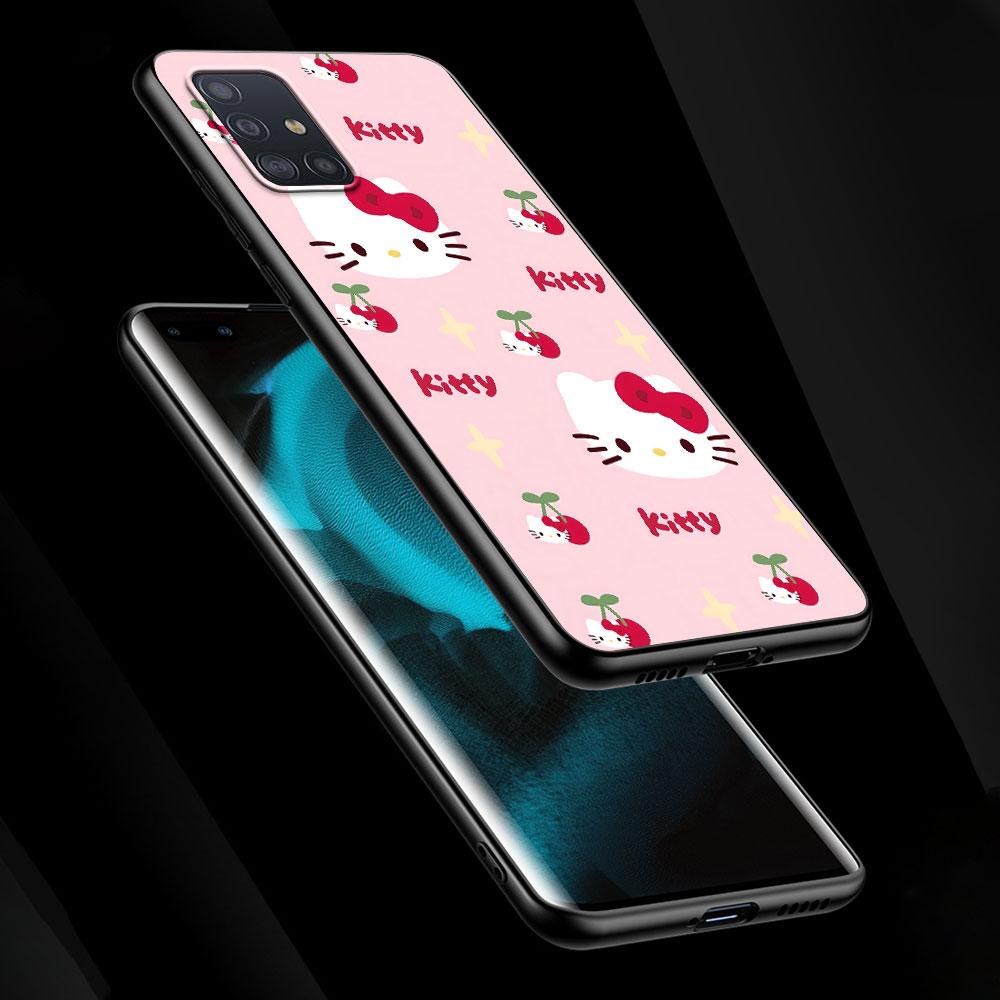 Hello Kitty Kawaii KT Cat Case for Samsung Galaxy A51 A53 A54 A31 A52 A12 A13 A21s A22 A32 A11 A22 A33 A41 A52s TPU Phone Cover