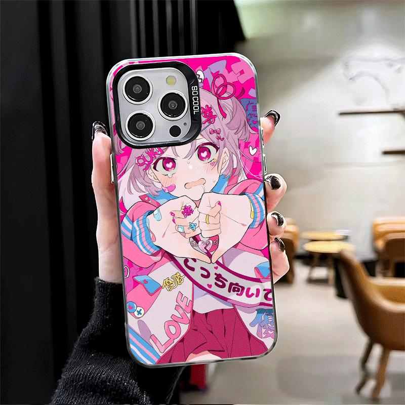 Anime Kwaii Girl Ins Style Shockproof Phone Case for iPhone 17 Air 16 16E 15 Pro Max 14 Plus 13 Mini 12 Back Cover Anti Fall Fun