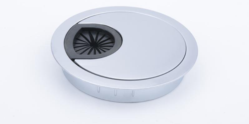 Zinc Alloy Round Table Wire Hole Covers Outlet Port Computer PC Desk Cable Grommet Line Holder 50mm/53mm/60mm/80mm