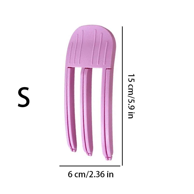 

Пушистая заколка для волос, завивка челки, зажимы для волос с 3/6 зубцами, корни волос для женщин, завивка, фиксированный зажим, объемный бигуди, бесследные инструменты для укладки волос, красота, придание объема S розовый