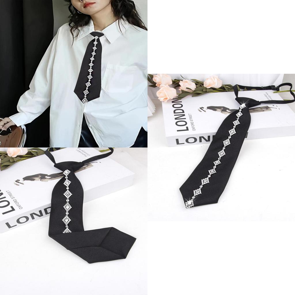 Womens Geometric Polyester Tie With Arrow Shape For Casual Office Wear