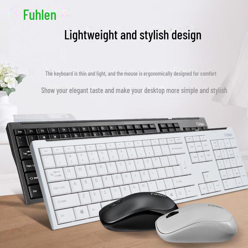 Fuller A120G Wireless Keyboard and Mouse Combo for Business & Office Use