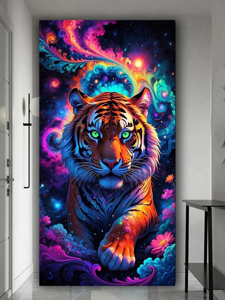 Jungle Little Tiger 5D DIY Diamond Painting New 2024 Jewelry Cross Stitch Diamond Art Mosaic Animal King Embroidery Picture