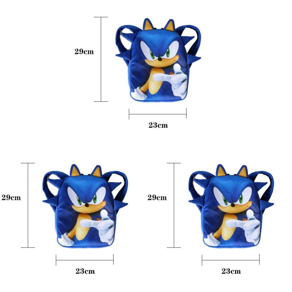 Szkolny plecak 3D Sonic The Hedgehog dla dzieci Kolorowy wzór Idealny dla fanów gier wideo!