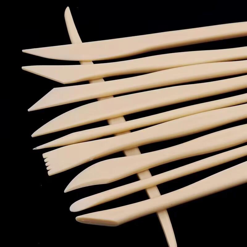 10-Piece Polymer Clay & Rubber Modeling Tool Set for Students