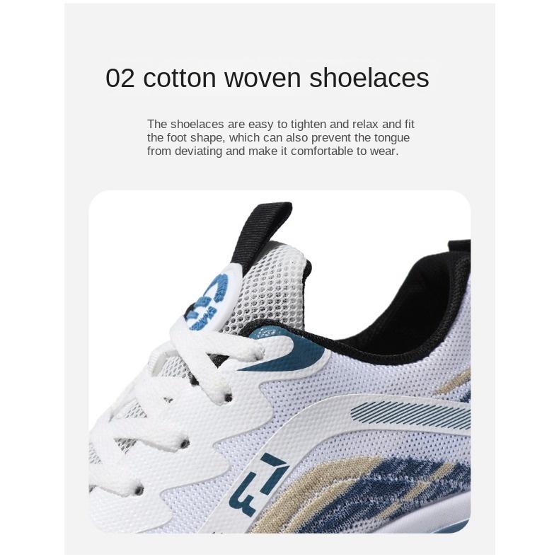 Thick Sole Fashion Sports Men's Shoes Summer Breathable Mesh Surface Tide All Match Casual Running Single Shoes
