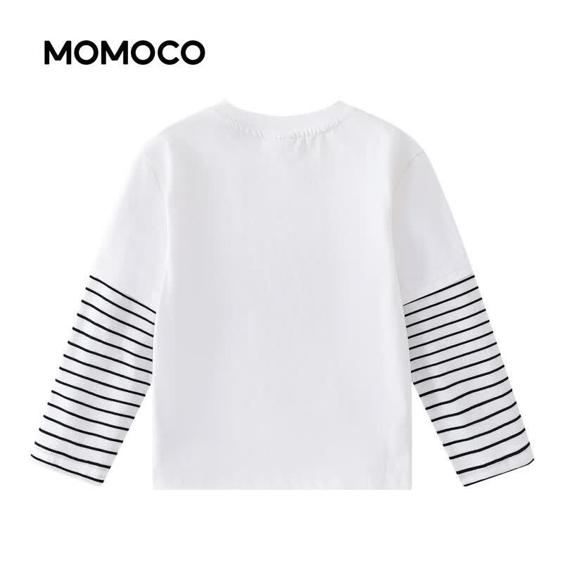 MOMOCO Youth Long-Sleeve Color-Block Faux Two-Piece T-Shirt