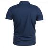 European and American Style Men's Summer Top Short Sleeve Polo Shirt Large Size Casual Turn Down Collar T-Shirt