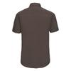 Russell Collection Mens Stretch Fitted Short-Sleeved Shirt