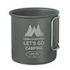 300ML Camping Mug Aluminium Alloy Picnic Utensils Foldable Handle Travel Coffee Cup Ultra-Light Outdoor Kitchen Equipment