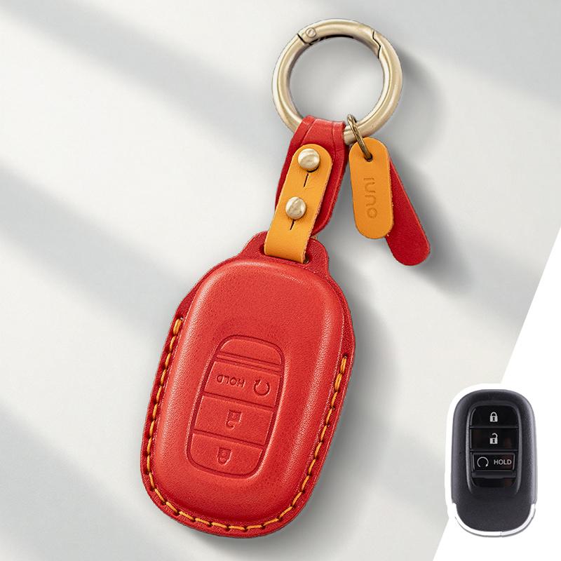 

Genuine Leather Protector for CR-V HR-V Civic Accord Pilot Key Case Cover Fob