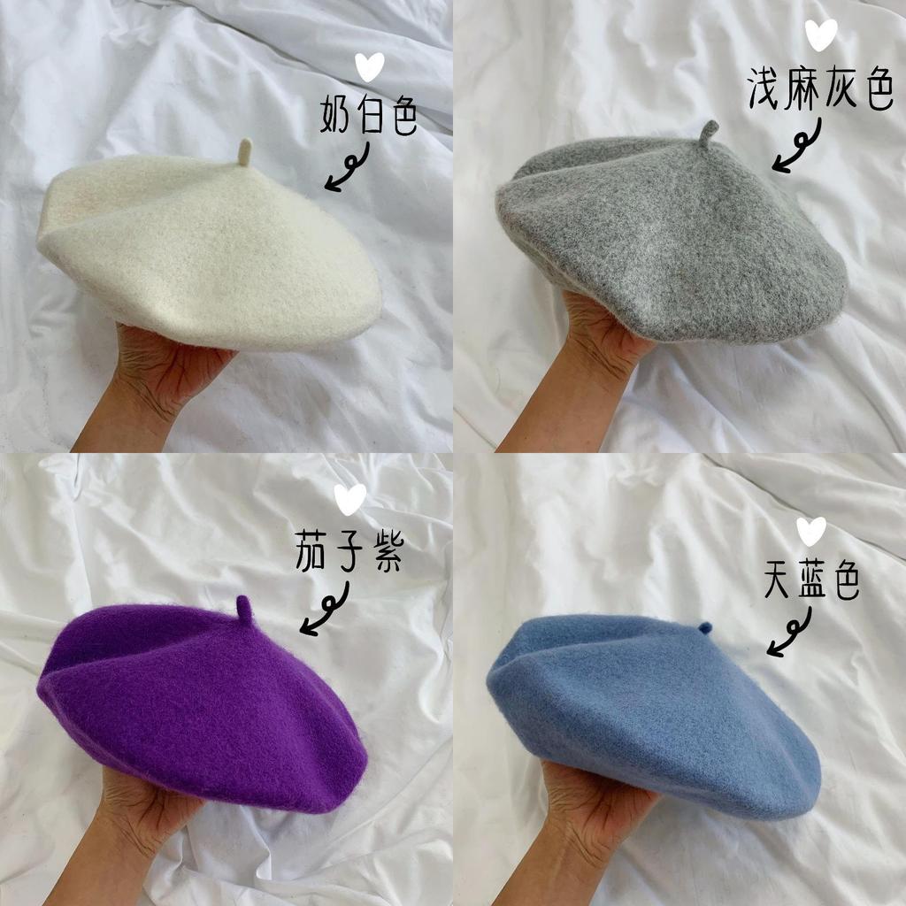 Korean Vintage Cotton Beret Hat With Breathable Design For Women Summer Style
