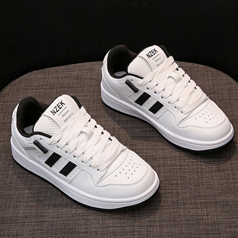 Niche Design Bread Shoes Women's Board Shoes Autumn New Versatile Leather White Shoes Casual Sports Shoes