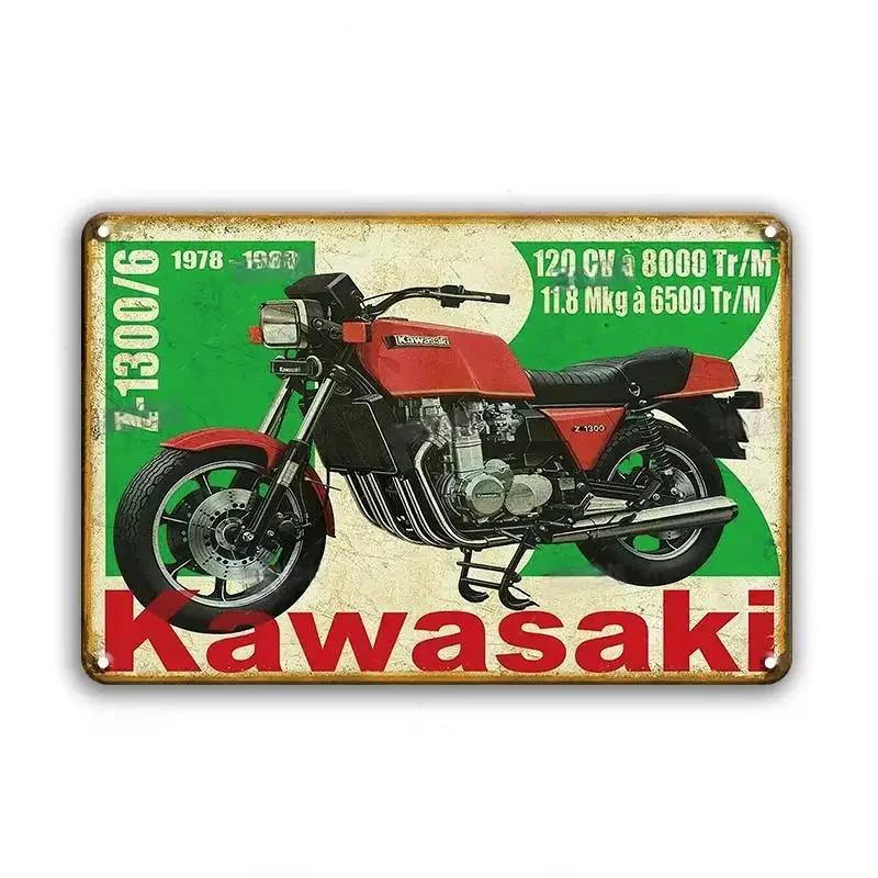 Vintage Motocykl Dekorativní Kovová Deska Plakát Rezavá Ošuntělá Plechová Značka Garáž Bar Nástěnná Dekorace Řemesla Plaketa Plechové Značky