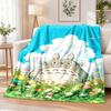My Neighbor Totoro Flannel Throw Blanket Soft Warm Cozy For Sofa Bed Indoor Home Bedroom Use