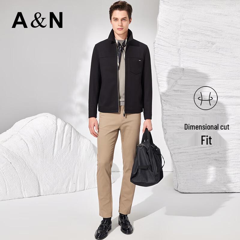 Antonio Men's Business Zipper Lapel Down Jacket