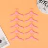 10Pcs Lovely Hangers Mini Cute Wardrobe Dress Coat Clothes Plastic Accessories