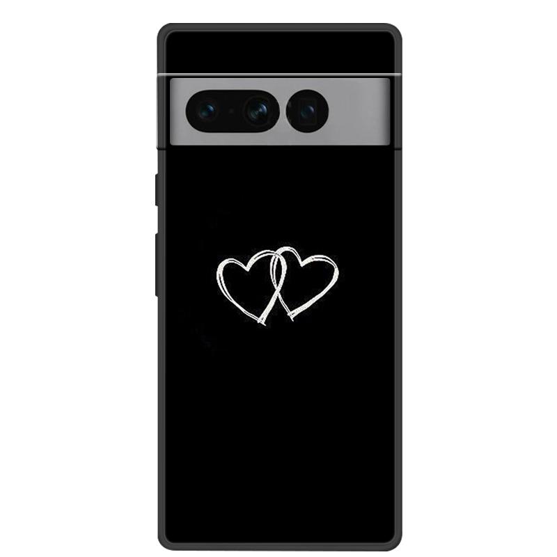 For Google Pixel 7 Pro Case Soft Black Silicone Bumper Butterfly Phone Cover for Googe Pixel7 7Pro Pixel7Pro Cases Fundas Coque