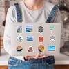 50PCS Relaxing Cruise Travel Stickers Nautical Vacation Sticker Waterproof Vinyl Decals Decor for Water Bottle Luggage Laptop