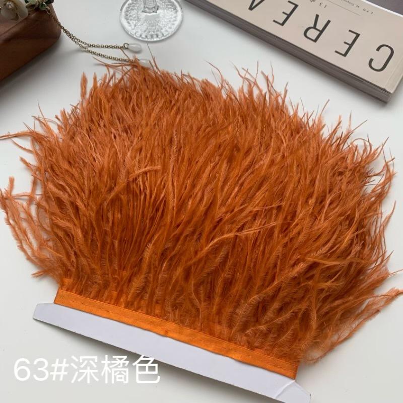 Ostrich Hair Cloth Edge 10-15Cm Clothing Accessories Diy Skirt Decoration Dress Neckline Cuffs Feathers