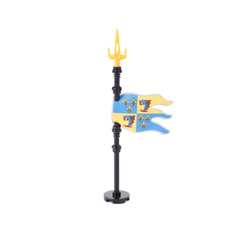 Medieval Military Castle Knight Soldier Shields Building Blocks Flags Movie Figures Accessories Mini Compatible Brick Toy Gifts