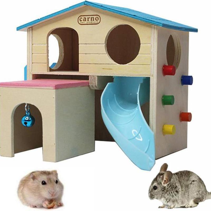 Wooden Pet Fun  House Hamster Golden Hamsters Sleeping Nest House Pet Supplies