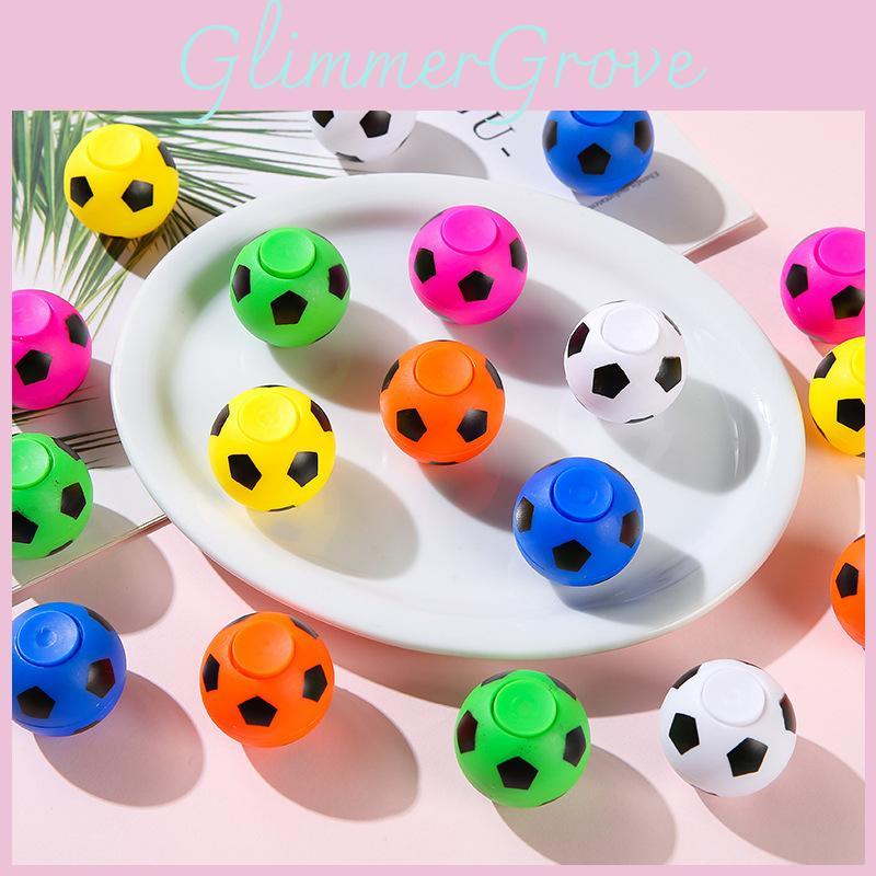 Creative Multi-color Soccer Shaped Plastic Gyro Children Toy For Young Children