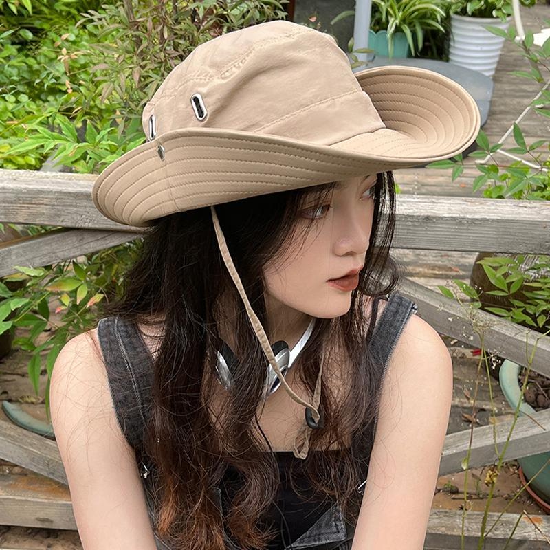 Men'S And Women'S Travel Hiking Sun Hat Wide Brim Sun Protection Fishing Hat Sun Hat