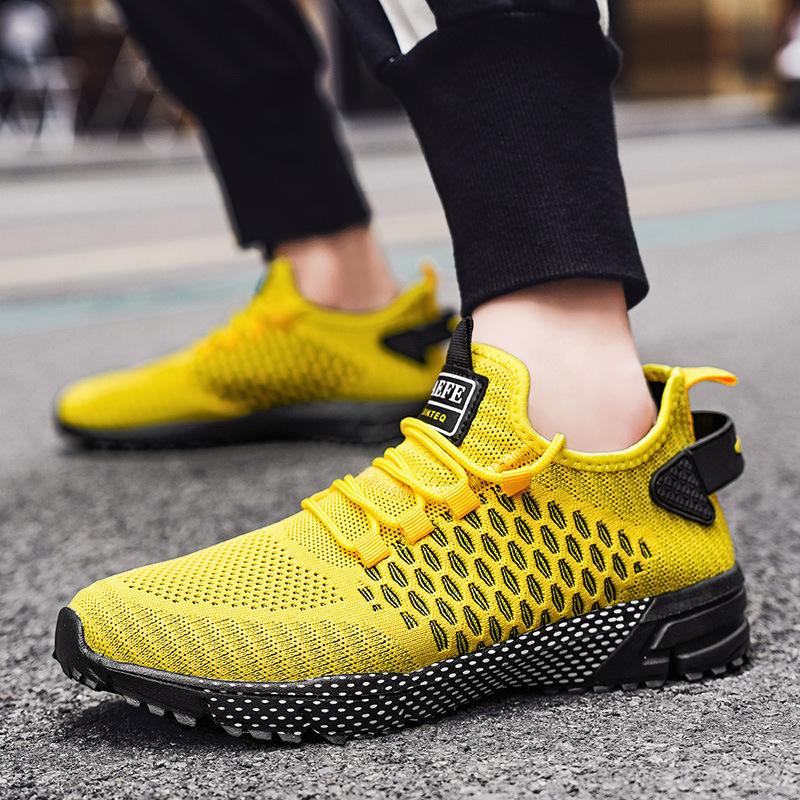 2025 Mesh Men's Casual Sneakers Summer Lightweight Breathable Tennis Shoes New Fashion Lace-up Soft-soled Running Shoes Tênis