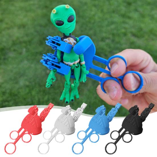 Mechanical Fidget Hand Robotic Hand with Articulated Fingers Portable Fidget Toy Hand with Strong Grip for Stress Relief Office Fun