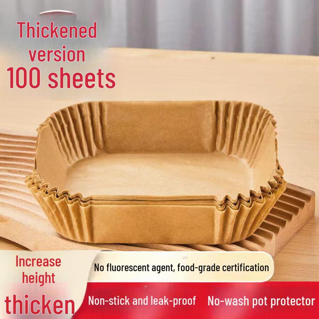 High-Temperature Rectangular Oven & Microwave Oil-Absorbing Disposable Baking Tray