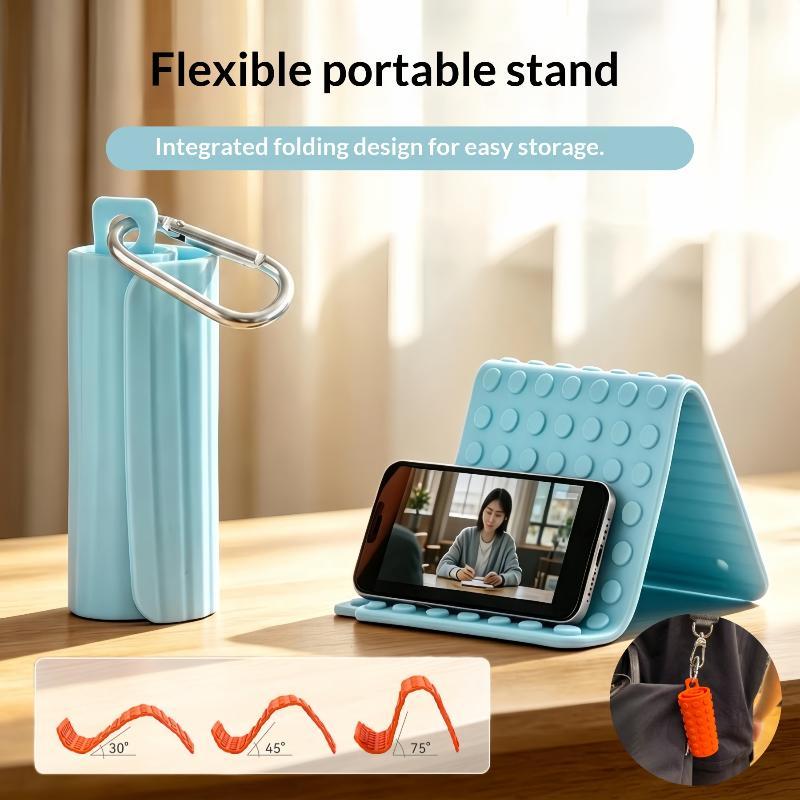 Supporto per Telefono in Silicone Modellabile Liberamente Pieghevole Portatile Flessibile Regolabile Multi Angolo Universale Supporto da Tavolo per Telefono