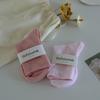 Fafahome Gentle Color Loose Confinement Socks Solid Color Girl Pink Versatile Cotton Socks