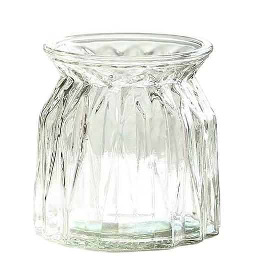 

Glass Bud Vase Small Clear Flower Vase for Centerpiece Vintage Decorative Vase for Wedding чистый