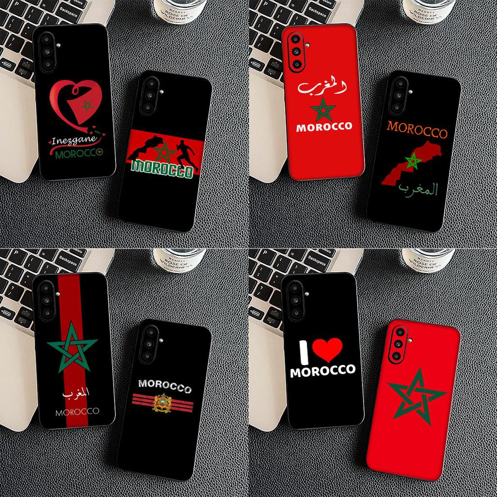 Casing for Motorola Moto Edge 70 60 Fusion Stylus NEO Pro G56 G96 G04 G05 20 E20 E32 Protective Cover Phone Case Morocco Flag