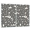 GLASS CUTTING BOARD 2x 30x52 PATTERN
