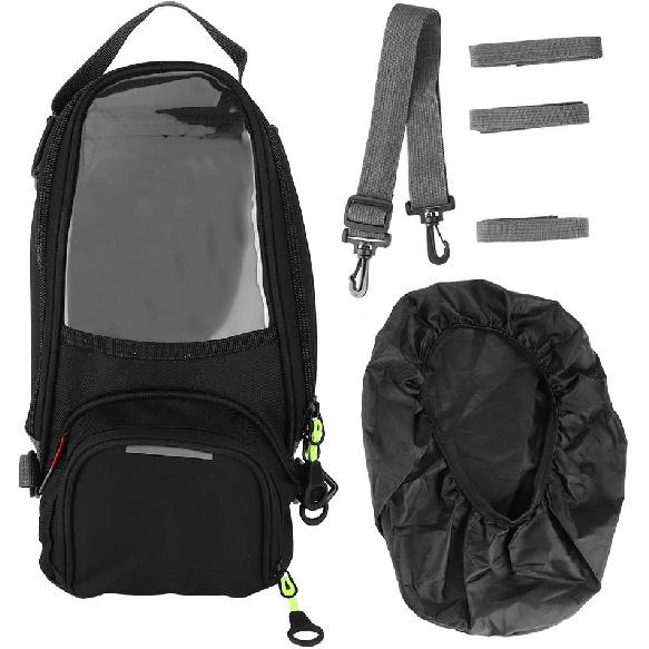 

Tbest Tank Bag Motorcycle Magnetic,Bag Bags Fuel Navigation Saddlebag Large Transparent Window Motorcycle Backpack