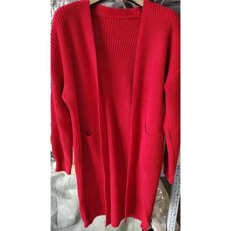 Women Oversized Long Knit Cardigan Loose Chunky Knit Open Front Sweater Coat With Pockets Winter Warm Outerwear