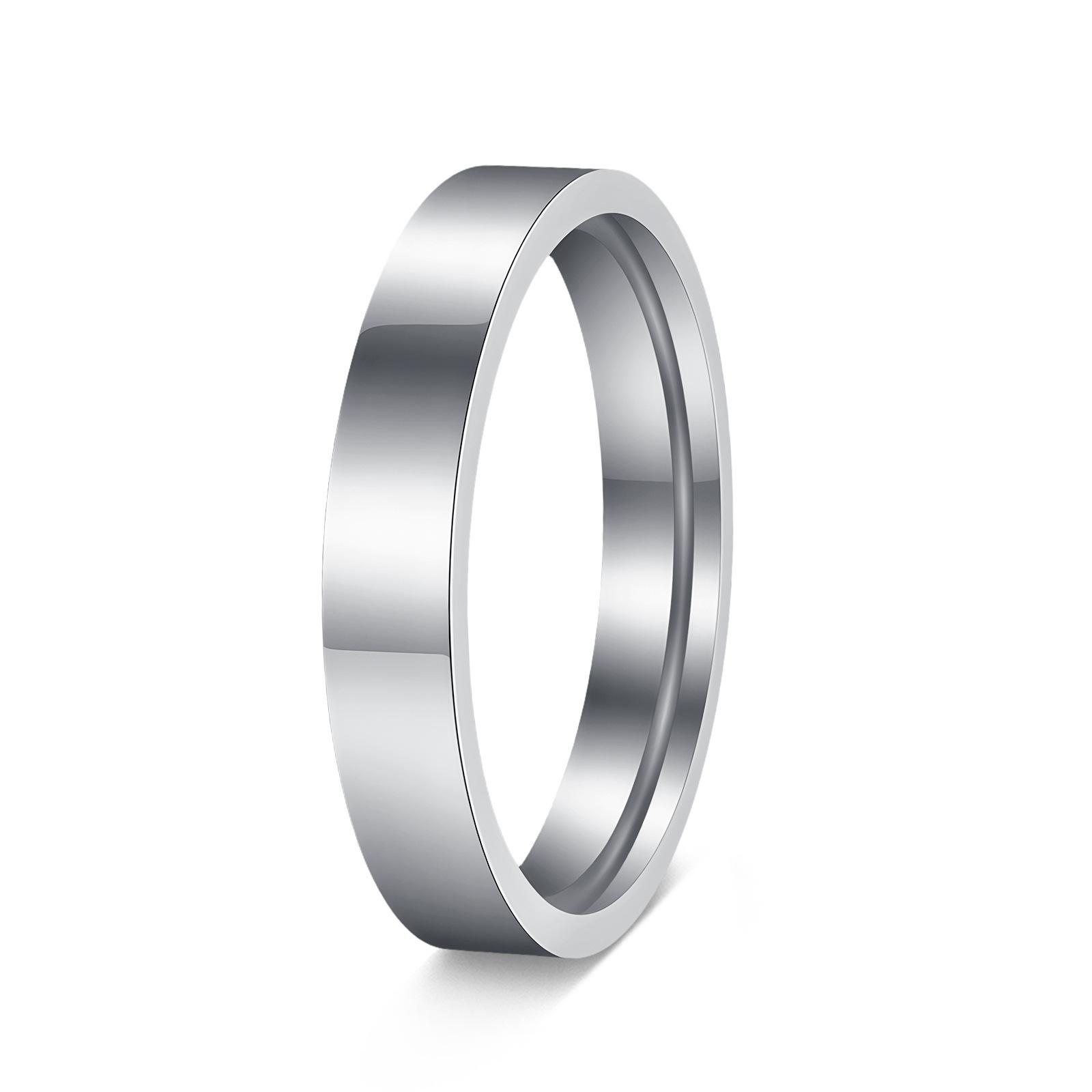 

Minimalist Stainless Steel Couple Rings Polished Band 4mm 6mm 8mm Sizes Fashion Jewelry no. 6