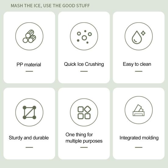 Juice Pressing Hammer Convex Hammer Head Design Clear Texture Pound Popsicle Sticks Lemon Pressing Rod Party Supplies