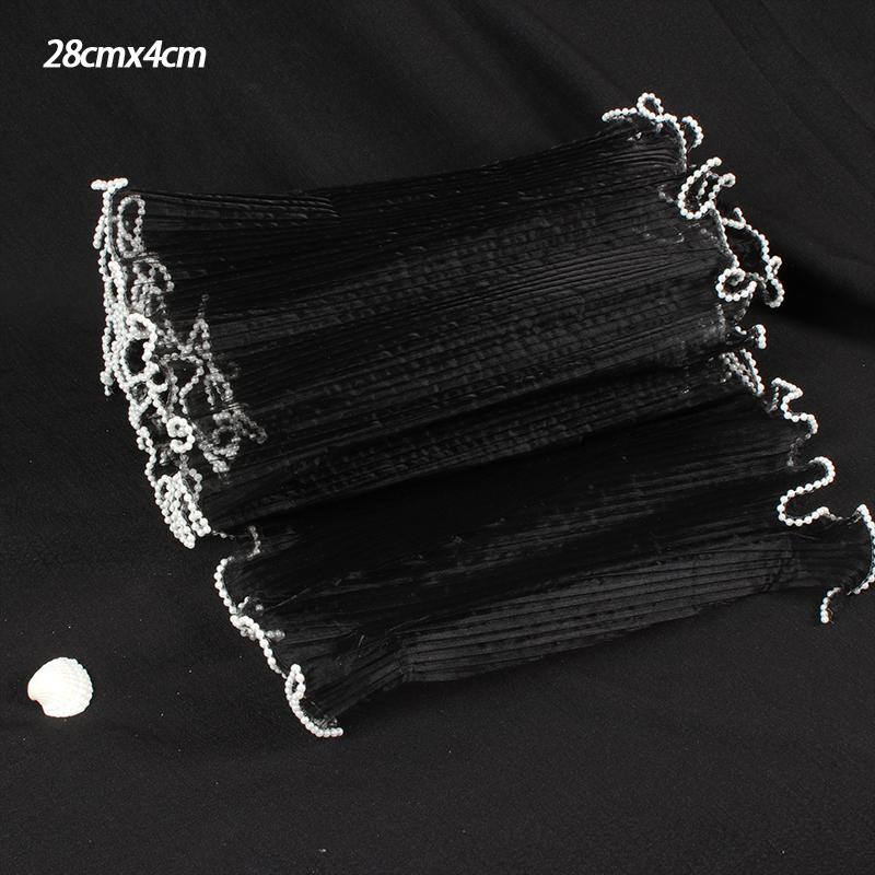 petite28X400cm Flower Wrapping Paper Pearl Packaging Material Supplies Wave Yarn Lace Mesh Florist Bouquet Party Valentine Gift