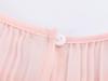 2026 Spring Women's European Style Pink Chiffon Long Dress with Short Sleeves