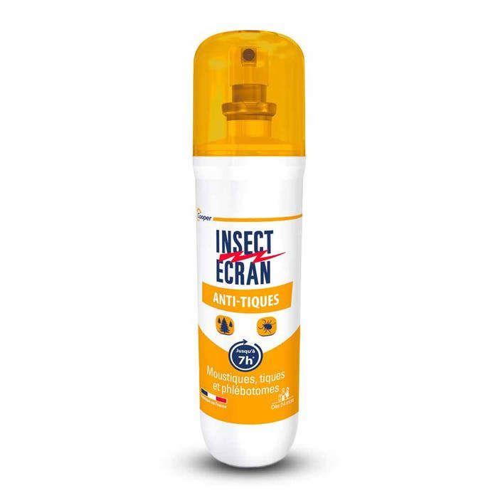 INSECT ECRAN - Gegen Zecken - Repellent-Spray für die Haut - Schutz vor Zeckenbissen – Hergestellt in Frankreich – 100 ml