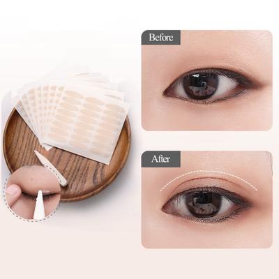 5pcs Lace Double Eyelid Stickers Natural Invisible Double Eyelid Tape Sticker Mesh Self-Adhesive