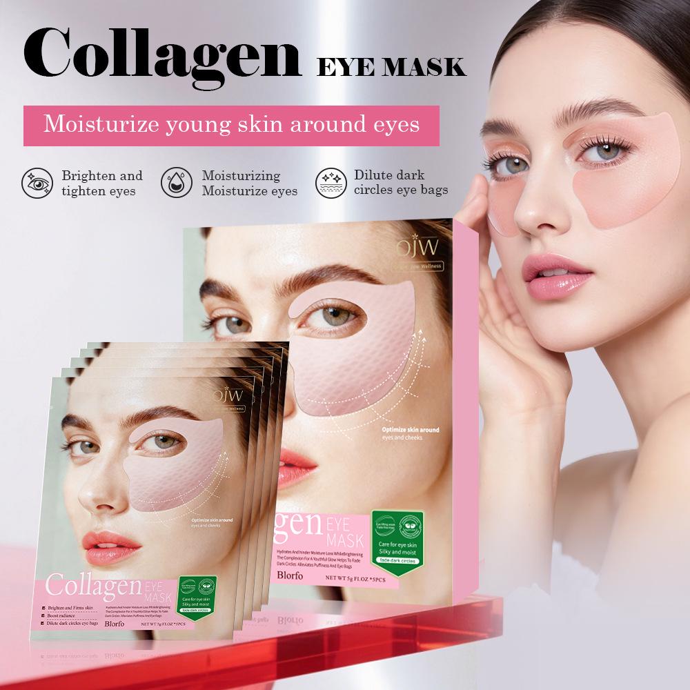 

Рожеві колагенові патчі для очей: Проти зморшок, зміцнення, освітлення темних кіл та дрібних зморшок 2 boxes