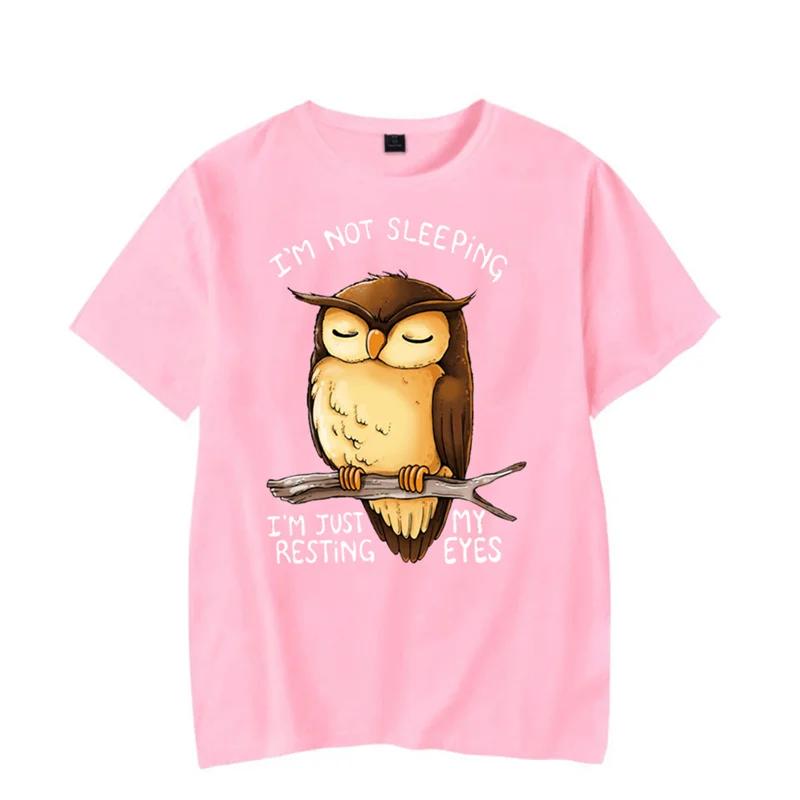 Tricou bărbați Nu dorm I’m Just My Resting Eyes Tricou Kawaii Bărbați Femei Tricou Funny Owl Graphic Cămăși Harajuku