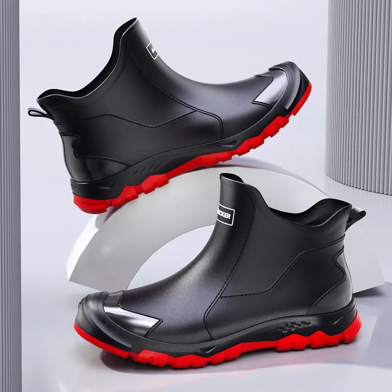 

Men Outdoor Fishing Shoes Non Slip Light Shoes Rain Boots Waterproof Rubber Durable Waterproof Rubber Fishing Shoes 39