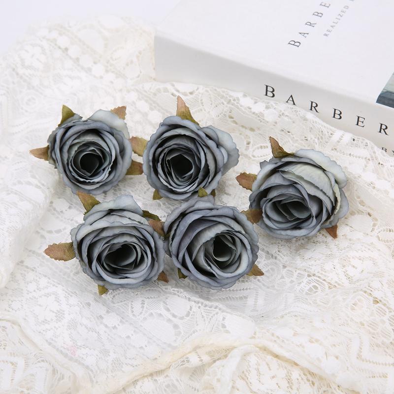 

3/5 шт. Искусственные цветы розы 5 см Шелковые поддельные головки цветов для декора дома, комнаты, свадьбы, торжества, DIY подарки, аксессуары 3Pcs